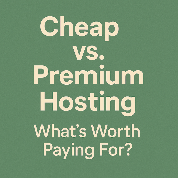 Cheap vs. Premium Hosting: What’s Worth Paying For?